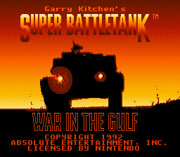 Garry Kitchen's Super Battletank: War in the Gulf - SNES