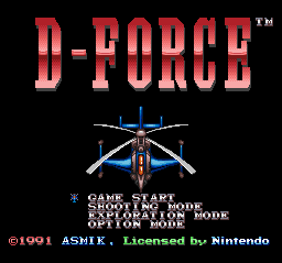D-Force - SNES