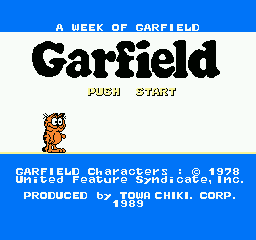 Garfield no IsshÅ«kan: A Week of Garfield - NES