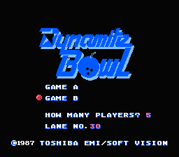 Dynamite Bowl - NES