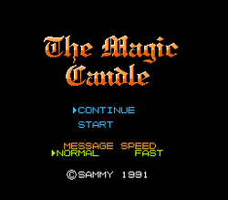 The Magic Candle - NES