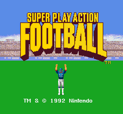 Super Play Action Football - SNES