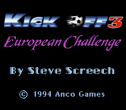 Kick Off 3: European Challenge - SNES