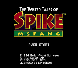 The Twisted Tales of Spike McFang - SNES
