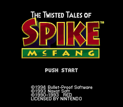 The Twisted Tales of Spike McFang - SNES