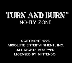 Turn and Burn: No-Fly Zone - SNES
