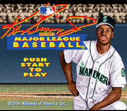Ken Griffey Jr Presents Major League Baseball - SNES