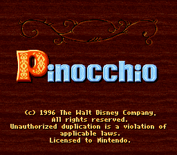 Pinocchio - SNES