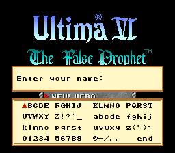 Ultima VI: The False Prophet - SNES