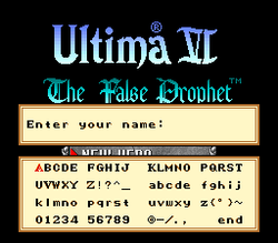 Ultima VI: The False Prophet - SNES