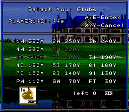 Hole in One Golf - SNES