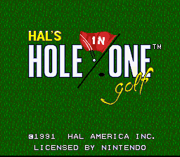 Hole in One Golf - SNES