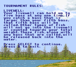 Bass Masters Classic: Pro Edition - SNES