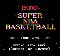 Tecmo Super NBA Basketball - SNES