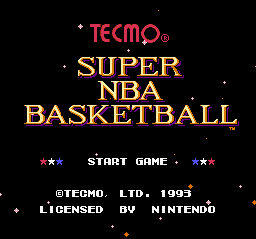Tecmo Super NBA Basketball - SNES