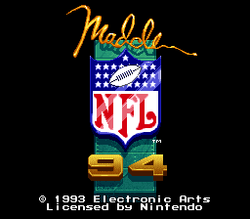 Madden NFL '94 - SNES