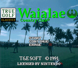 True Golf Classics: Waialae Country Club - SNES