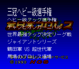 Zen-Nihon Pro Wrestling - SNES