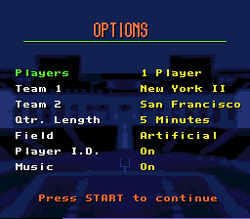 Pro Quarterback - SNES