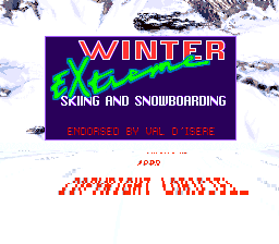 Tommy Moe's Winter Extreme: Skiing & Snowboarding - SNES