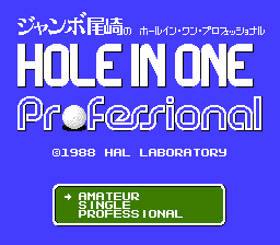 Hole in One Professional - NES