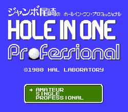 Hole in One Professional - NES