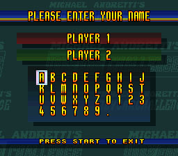 Michael Andretti's Indy Car Challenge - SNES