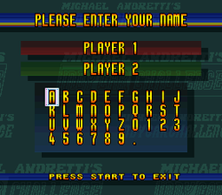 Michael Andretti's Indy Car Challenge - SNES