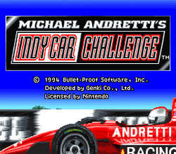 Michael Andretti's Indy Car Challenge - SNES