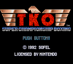 TKO Super Championship Boxing - SNES