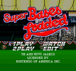 Super Bases Loaded - SNES