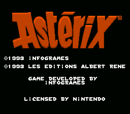 AstÃ©rix - SNES