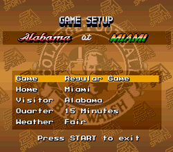 Bill Walsh College Football - SNES