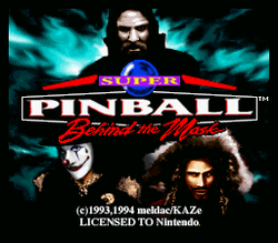 Super Pinball: Behind the Mask - SNES