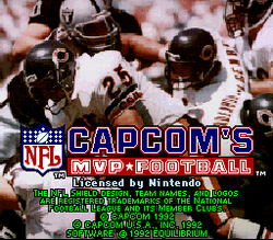 Capcom's MVP Football - SNES