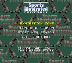 Sports Illustrated: Championship Football & Baseball - SNES