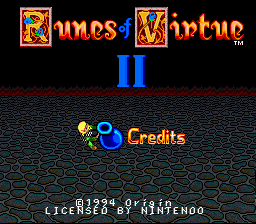 Ultima: Runes of Virtue II - SNES