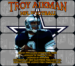 Troy Aikman NFL Football - SNES