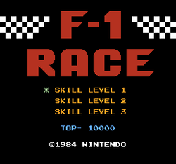 F1 Race - NES