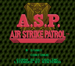 A.S.P.: Air Strike Patrol - SNES