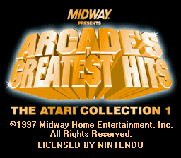 Arcade's Greatest Hits: The Atari Collection 1 - SNES
