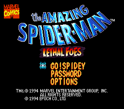 The Amazing Spider-Man: Lethal Foes - SNES
