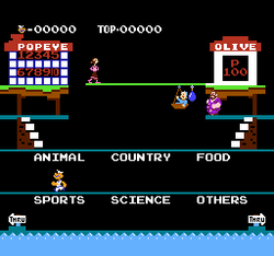 Popeye no Eigo Asobi - NES
