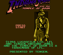 Indiana Jones and the Temple of Doom - NES
