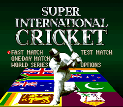 Super International Cricket - SNES