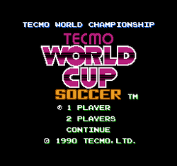 Tecmo World Cup Soccer - NES