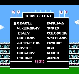 Tecmo World Cup Soccer - NES