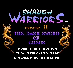 Ninja Gaiden II: The Dark Sword of Chaos - NES