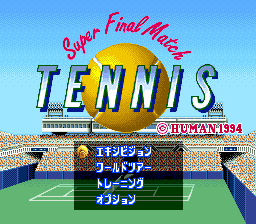 Super Final Match Tennis - SNES