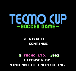 Tecmo Cup: Soccer Game - NES